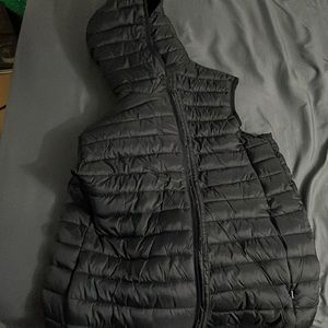 Xxl sleeveless hooded puffer vest